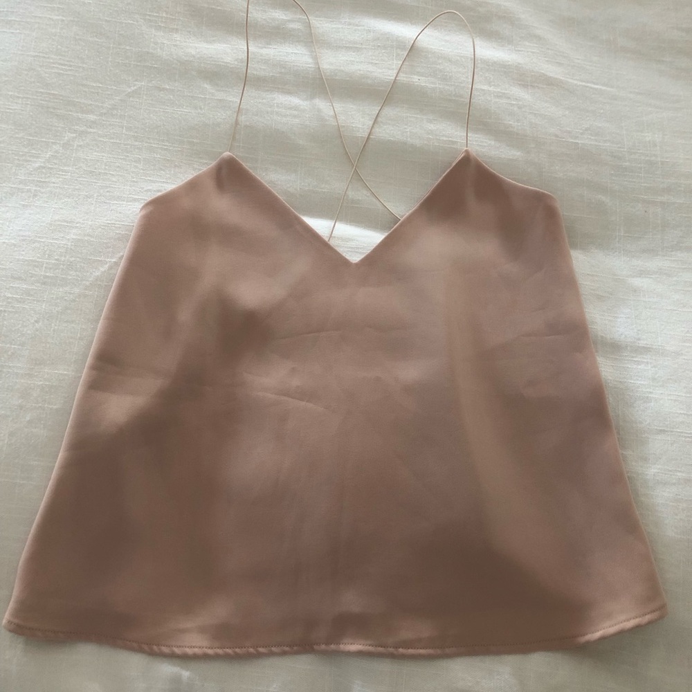 Pink backless tank